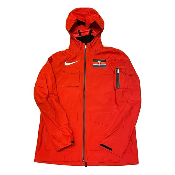 Nike Pro Kenya Hypershield Storm Track & Field Jacket Red Men’s Size XS